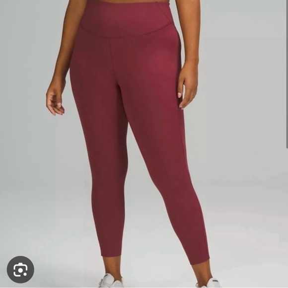 Lululemon base pace cropped high waist leggings size 0 NWOT raw hem inseam 25 - Picture 3 of 7